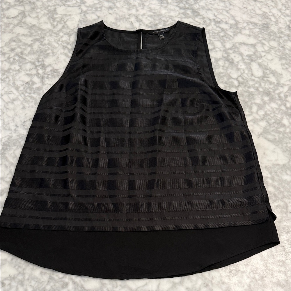 Banana Republic Elegant Black Sleeveless Blouse